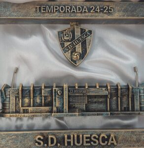 Placa del estadio S.D. Huesca