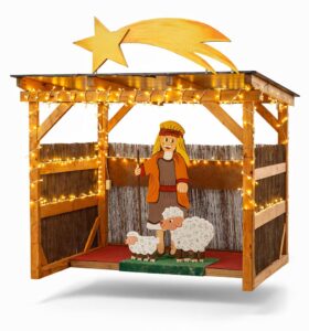 Escenario pesebre Navidad para exterior