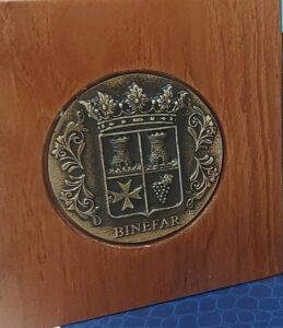 Placa reconocimiento Binéfar